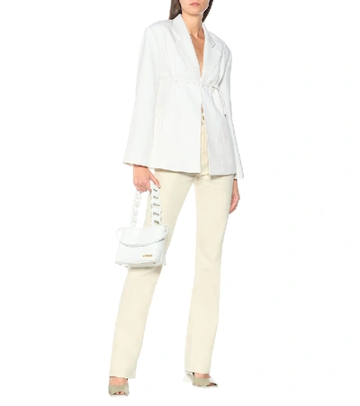 Shop Jacquemus La Veste Sauge Wool-blend Blazer In White