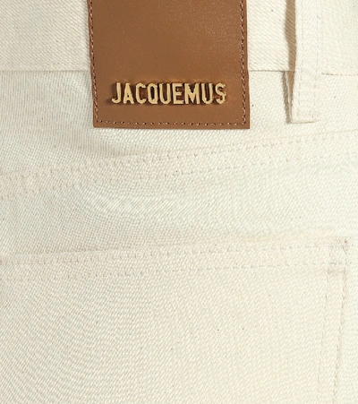Shop Jacquemus Le De Nîmes Slim Jeans In Beige