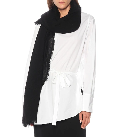 Shop Ann Demeulemeester Cashmere Scarf In Black