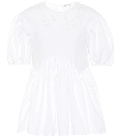 Shop Cecilie Bahnsen Mie Cotton Poplin Blouse In White