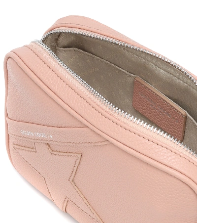 Shop Golden Goose Star Mini Leather Belt Bag In Pink