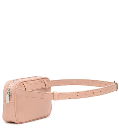 Shop Golden Goose Star Mini Leather Belt Bag In Pink