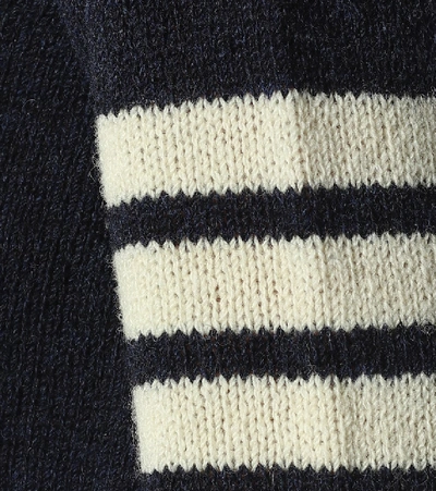 Shop Thom Browne Wool Sweater In Blue