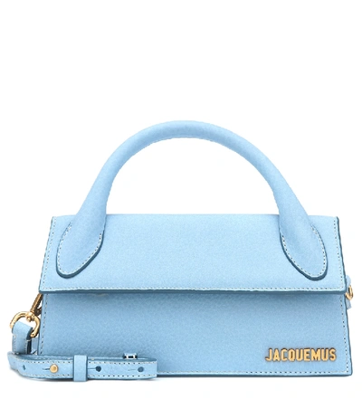 Shop Jacquemus Le Chiquito Long Shoulder Bag In Blue