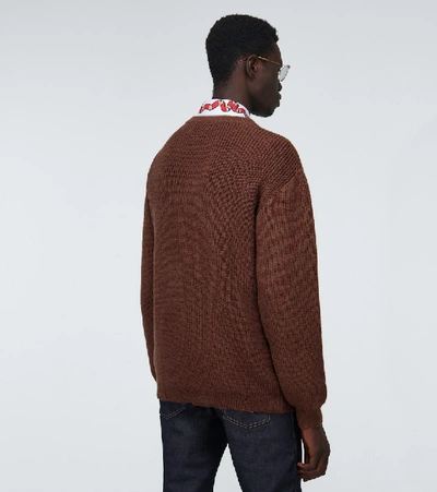 Shop Gucci Wool Sweater In Brown