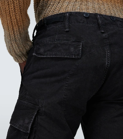 Shop Rrl Cotton Cargo Pants In Black