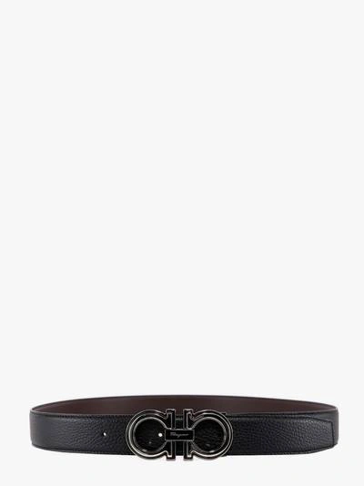 Shop Ferragamo Belt In Black