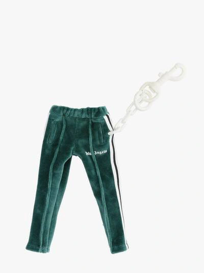 Palm Angels Track Pants Keyring In Green