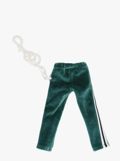 Palm Angels Track Pants Keyring In Green