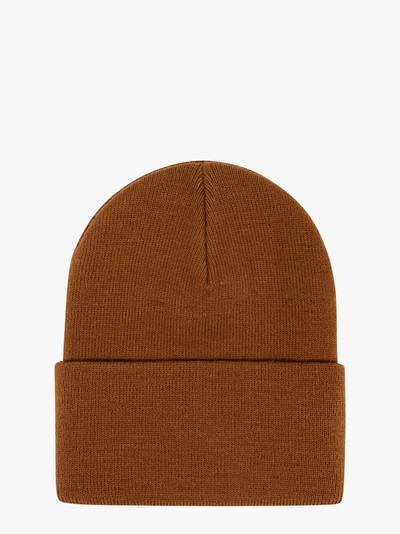 Carhartt Logo-patch Beanie In Brown