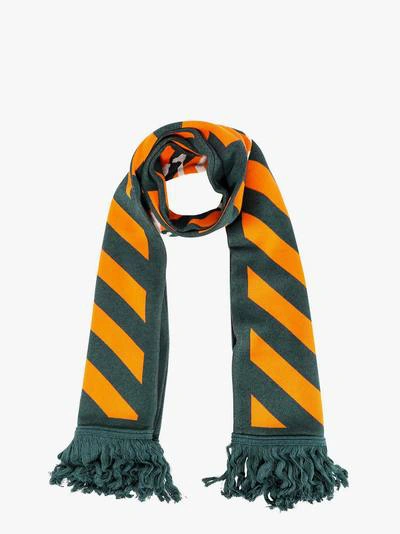 Shop Off-white Scarf In Green