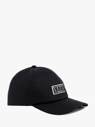 Shop Valentino Hat In Black