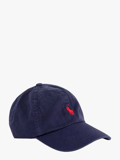 Shop Polo Ralph Lauren Hat In Blue