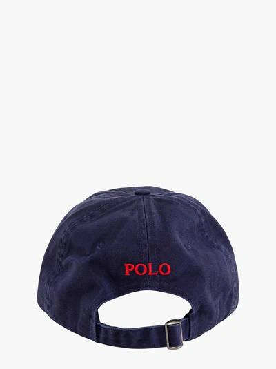 Shop Polo Ralph Lauren Hat In Blue