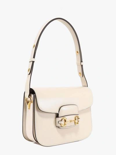 Shop Gucci 1955 Horsebit In White