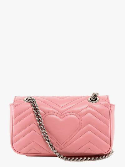 Shop Gucci Mini Gg Marmont In Pink