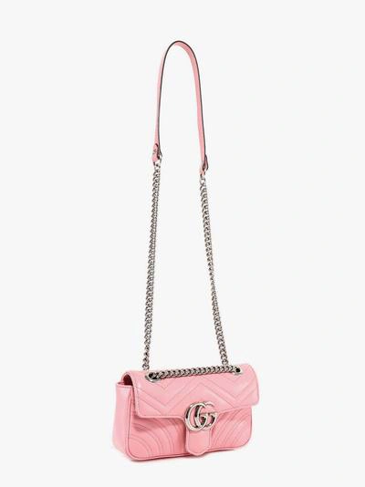 Shop Gucci Mini Gg Marmont In Pink