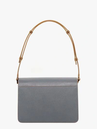 Shop Marni Trunk Bag In Grey