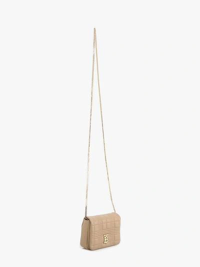 Shop Burberry Shoulder Bag In Beige