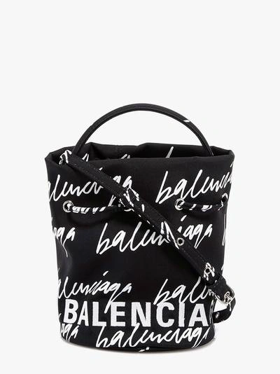 Shop Balenciaga Bucket Bag In Black