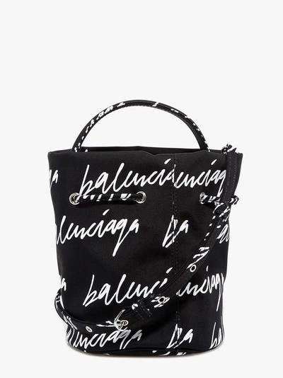 Shop Balenciaga Bucket Bag In Black