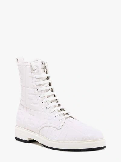 Shop Fendi Boots In White