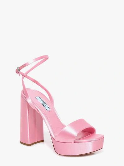 Shop Prada Sandal In Pink