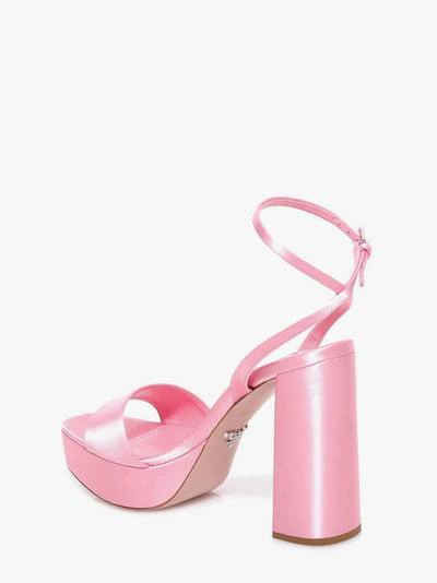 Shop Prada Sandal In Pink