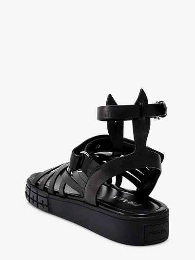 Shop Prada Sandals In Black