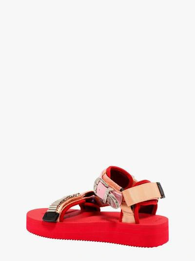 Shop Suicoke Sandals In Red