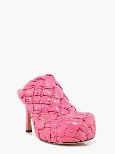 Bottega Veneta Bv Bold Platform Mules In Pink