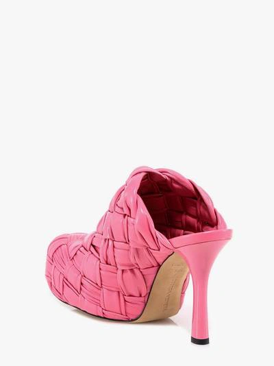 Bottega Veneta Bv Bold Platform Mules In Pink