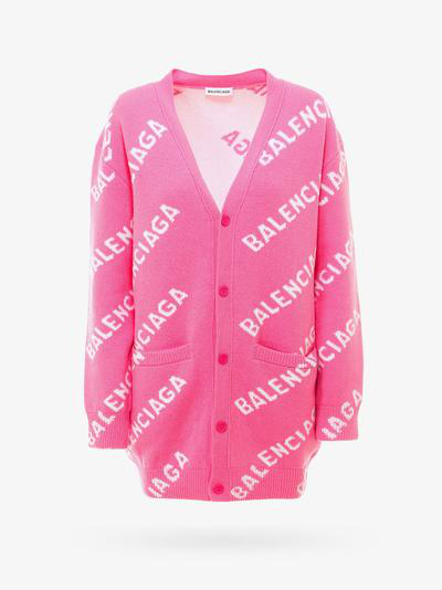 balenciaga pink cardigan