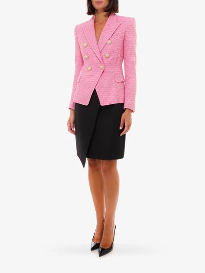 Shop Balmain Jacket In Pink