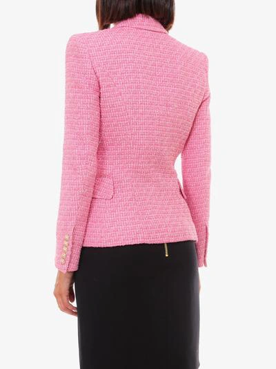 Shop Balmain Jacket In Pink