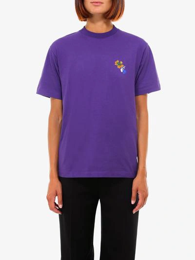 Shop Off-white T-shirt In Purple