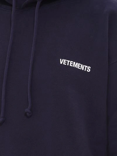 Shop Vetements Sweatshirt In Blue