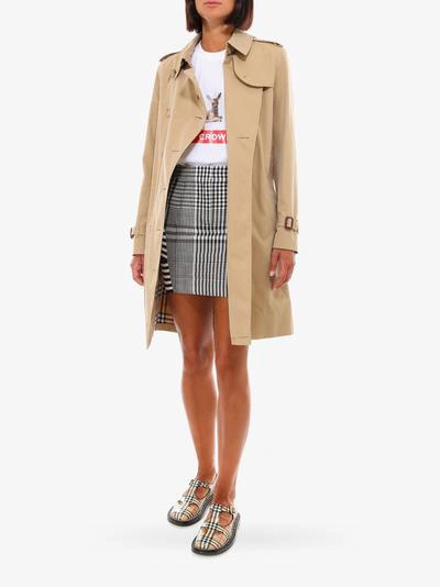 Shop Burberry Trench In Beige