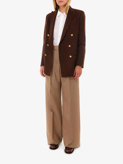 Shop Tagliatore Blazer In Brown