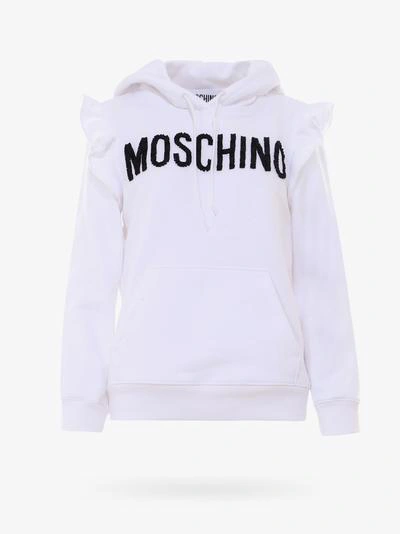 Shop Moschino Sweatshirt In White