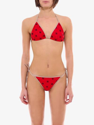 Shop Fendi Bikini In Red