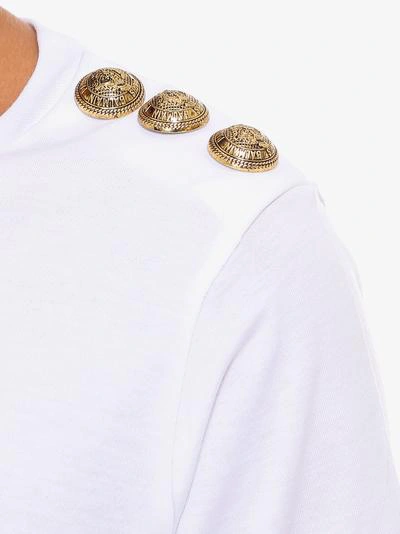 Shop Balmain T-shirt In White