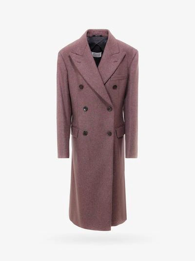 Shop Maison Margiela Coat In Purple