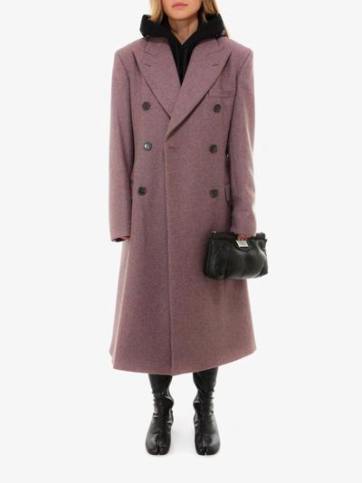 Shop Maison Margiela Coat In Purple