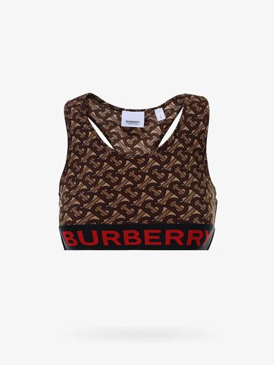 Shop Burberry Top In Brown