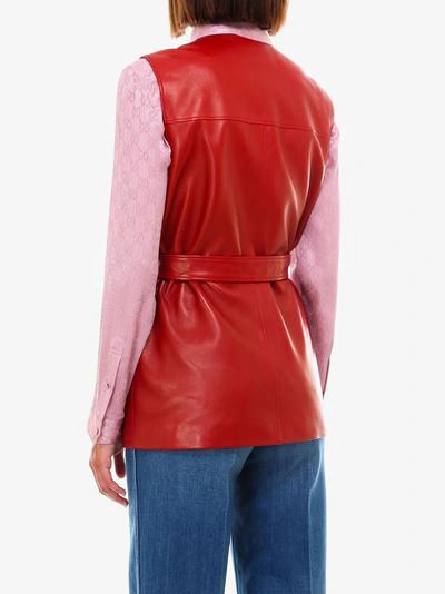 Shop Gucci Vest In Red