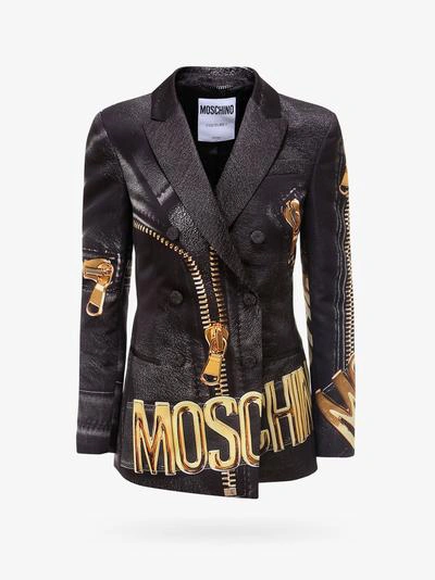 Shop Moschino Jacket In Black