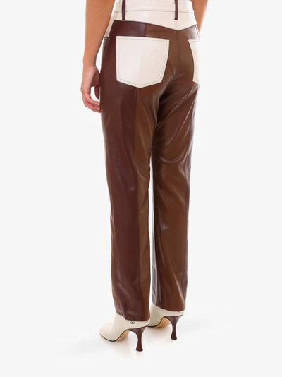 Shop Nanushka Trouser In Brown