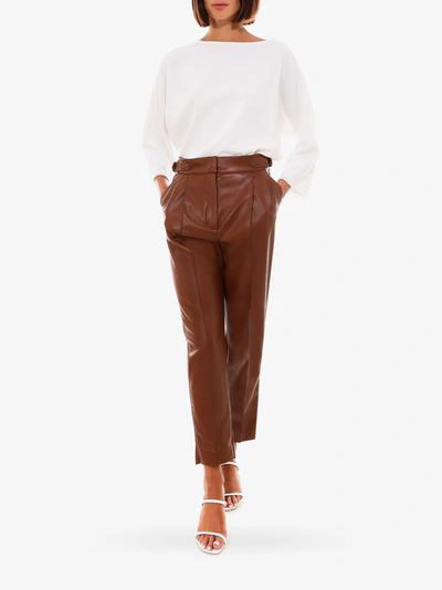 Shop Sportmax Code Trausers In Brown