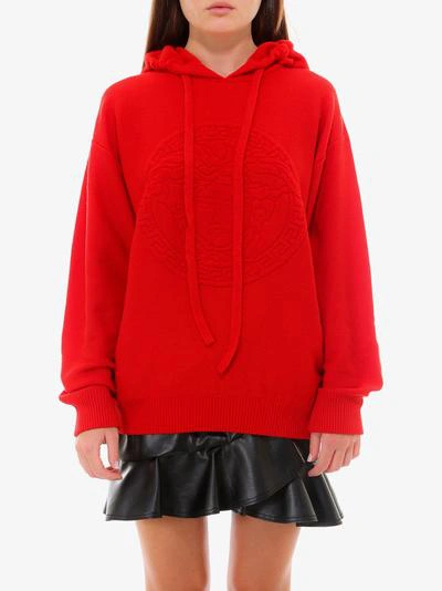 Shop Versace Sweatshirt In Red